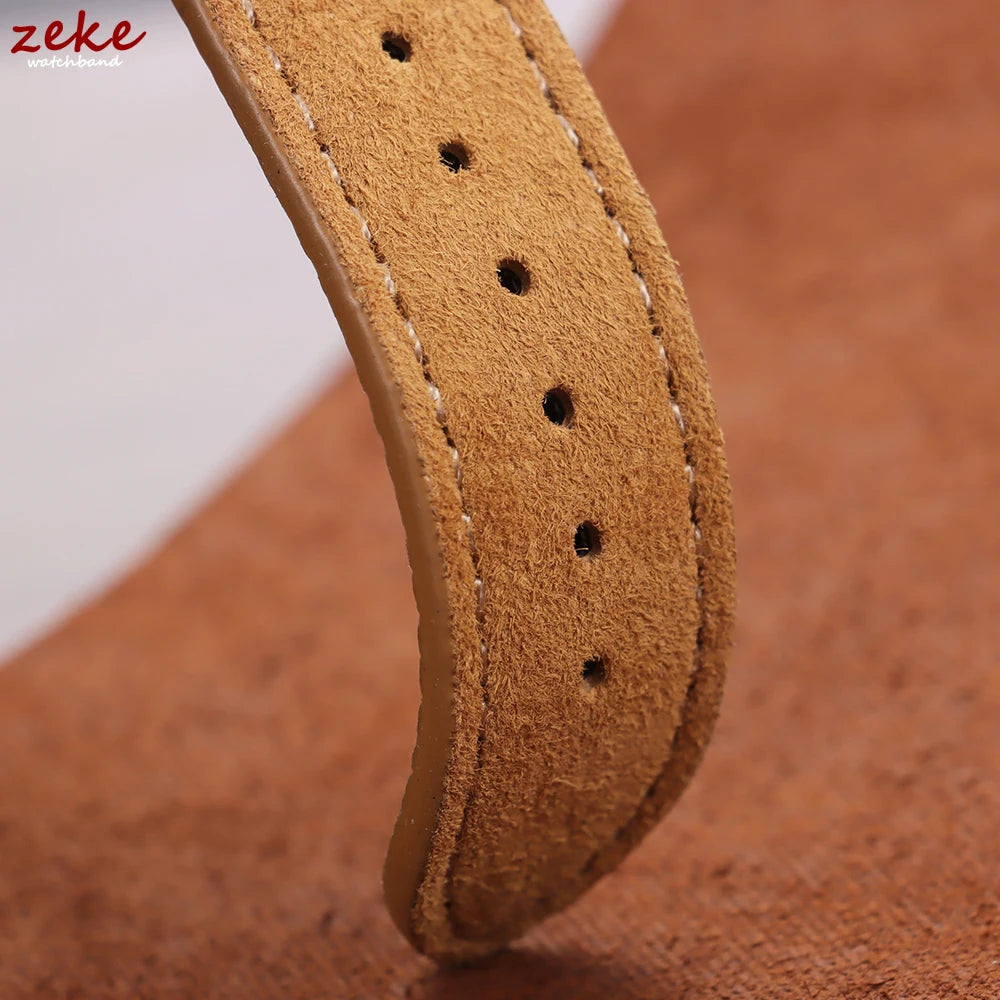 Vintage Suede and Cowhide Watch Strap, 18mm 19mm 20mm 22mm, Quick Release Watch Band for Men and Women, Universal Strap