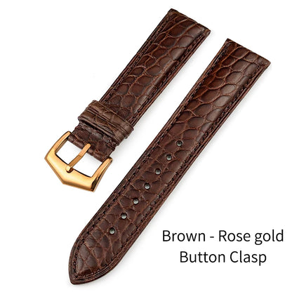 Luxurious Crocodile Leather Watch Strap, 20mm 19mm 21mm 22mm, for Patek Philippe 5227 5146 5147, American Alligator Watch Band
