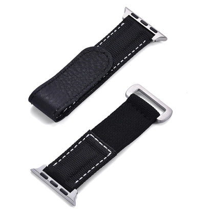 Cinturino Solo Loop in nylon intrecciato per Apple Watch 45mm Ultra 2 49mm 38mm 44mm 40 41mm 42mm, cinturino in pelle per serie 10 9 8 7 5 SE