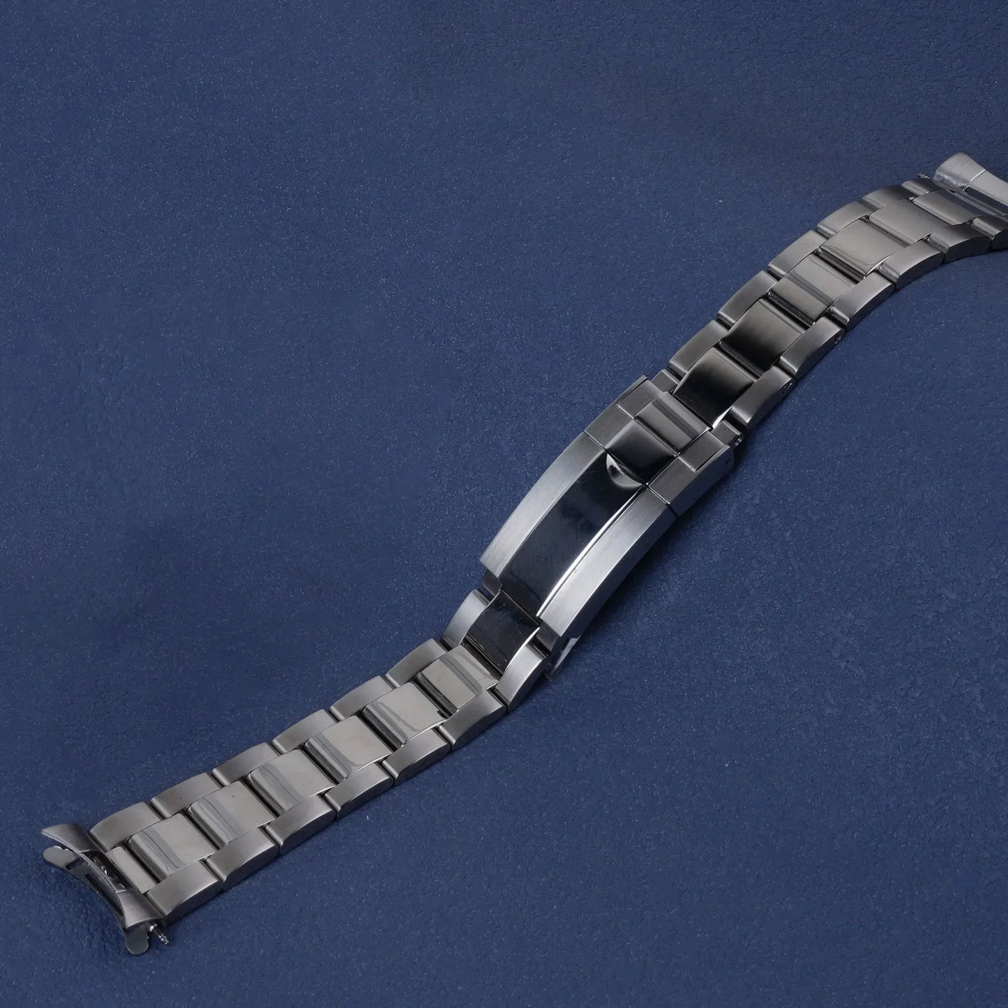 Rolamy 21mm bracelet de montre OysterStyle SION L fermoir de déploiement en acier inoxydable bracelet en argent pour SeATM KrasnoSSC911-917/SBDL091