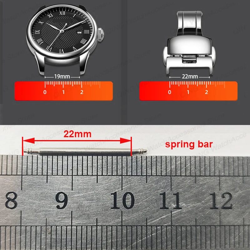 Solid Spring Bars for Rolex Submariner, 1.5mm 1.8mm 2.0mm Diameter, Durable 316L Stainless Steel Link Pin 19.5 20.5 21.5mm