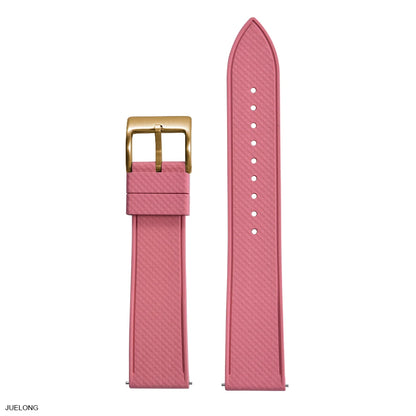 Cinturino per orologio in gomma FKM di alta qualità 20 mm 22 mm, cinturino a sgancio rapido con motivo a mosaico, cinturino morbido impermeabile per immersione