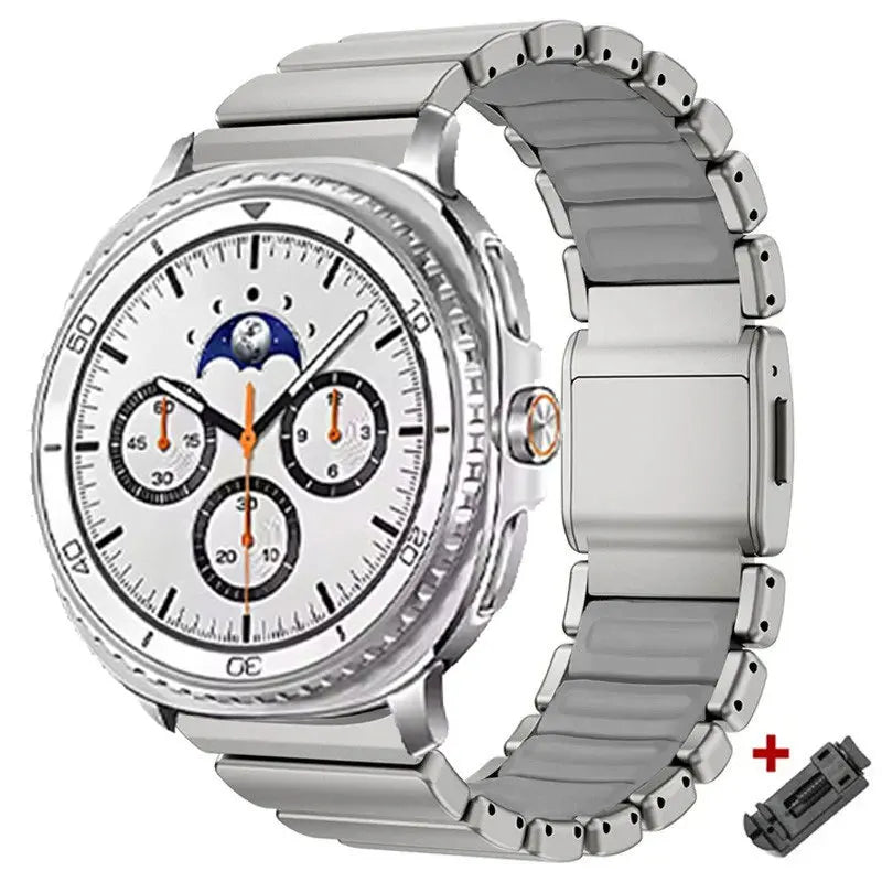 Metal Bracelet for Samsung Galaxy Watch 8 40mm 44mm 8 Classic 46mm, Magnetic Buckle Strap for Galaxy Watch 7 Ultra 2025 47mm