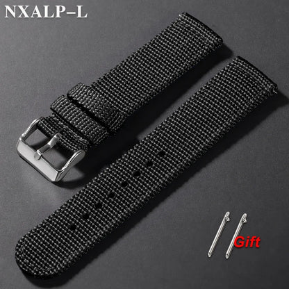 18mm 20mm 22mm 24mm Nylon Sport Watch Strap, Quick Release Woven Bracelet for Men and Women, Universal Military Sport Band