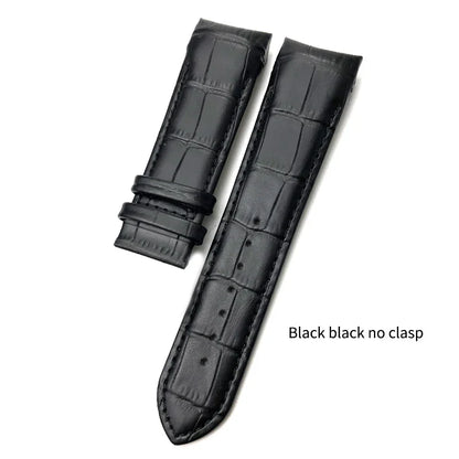 Cinturino per orologio in vera pelle 22mm 23mm 24mm adatto per Tissot T 035617 T035 cinturino in pelle di vacchetta nera fibbia deployante uomo