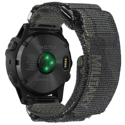 HEMSUT-Bracelet de montre militaire en nylon, bracelet de montre pour Garmin Quickfit, compatible avec Fenix, Tactix, MARQ, Quatix, 20mm, 22mm, 26mm