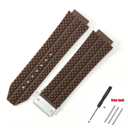 Replacement watch strap for Hublot Big Bang Classic Fusion Bracelet 24*17mm 26*19mm Soft Silicone Rubber Watch Strap