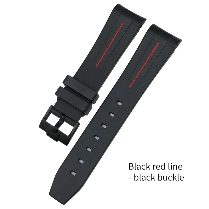 Bracelet de montre pour Rolex Submariner en caoutchouc - Premium