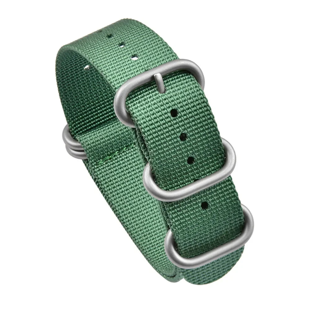 Bracelet en Nylon Noir de Haute Qualité pour Homme, Accessoire de Plongée à Rayures Militaires, pour Montre DW SeATM, 20mm 22mm