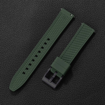 Bracelet en caoutchouc fluoré FKM, 18mm 20mm 22mm 24mm, Bracelet de montre à dégagement rapide pour plongée Omega Seiko Tissot Rolex, ceinture universelle