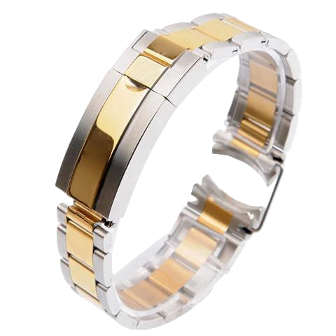 Watch strap for Rolex Submariner Daytona, solid steel - folding clasp