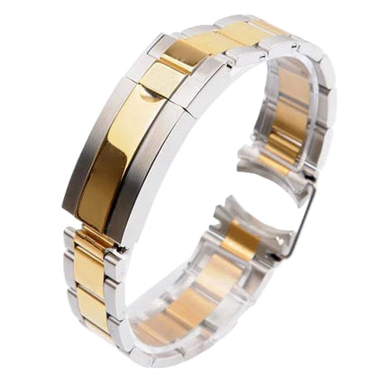 Watch strap for Rolex Submariner Daytona, solid steel - folding clasp