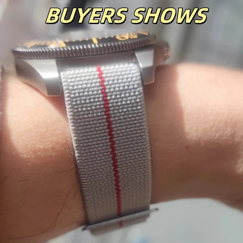 Nylon Watch Strap for Seiko Water Ghost Tudor Samsung, 18mm 20mm 22mm, Universal Men's Sport SmartWatch Band
