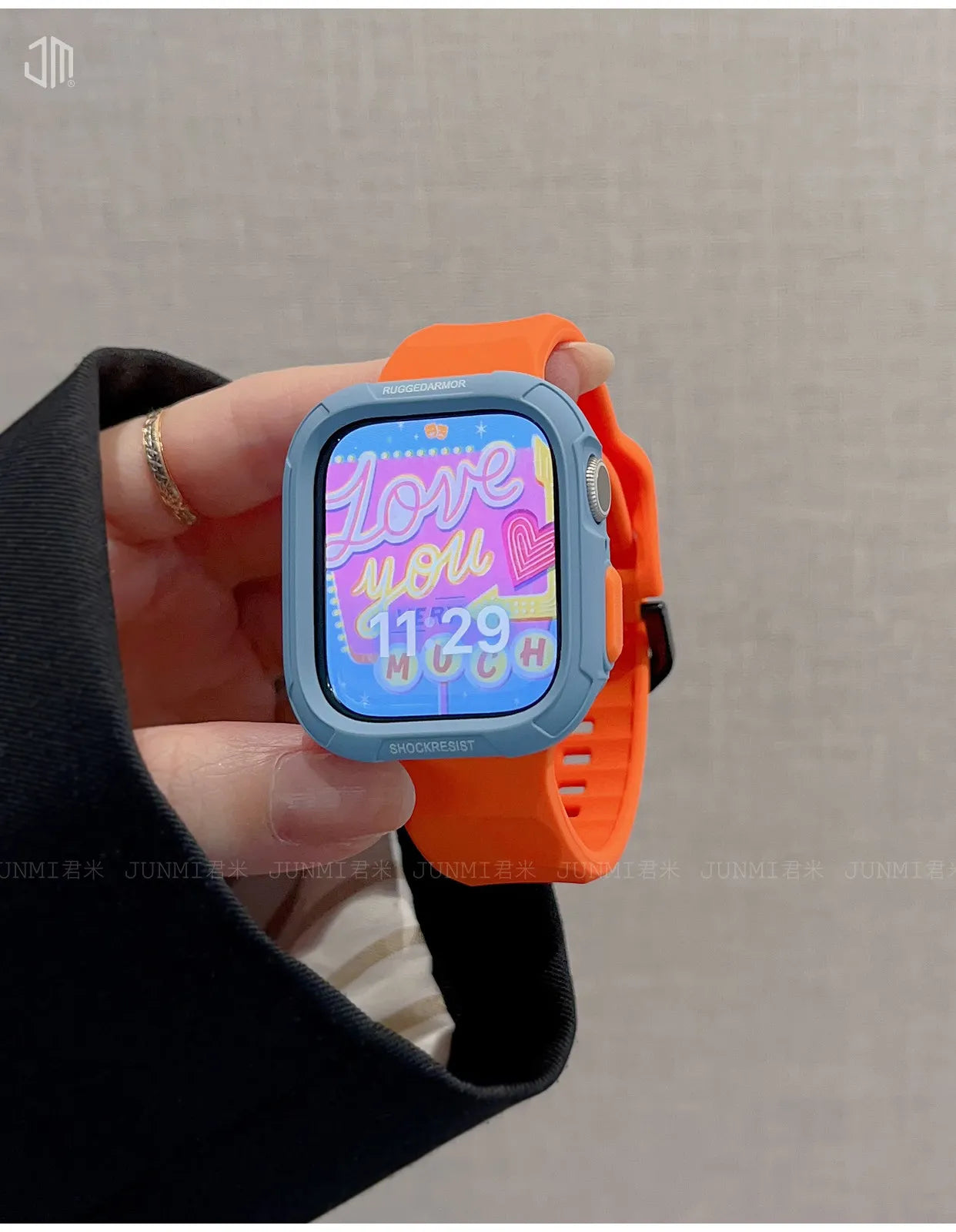 Liquid Silicone Strap + TPU Case for iWatch 10 9 8 SE 7 6 for Apple Watch 42MM 46MM 49MM