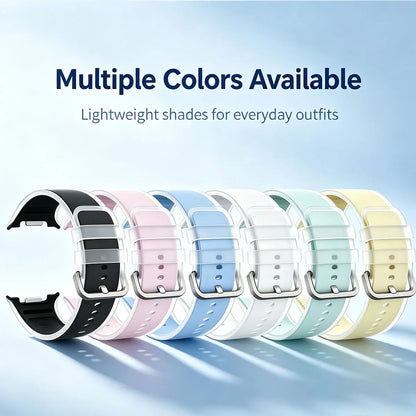 Bracelet de Sport en Silicone pour Samsung Galaxy Watch 8, 44mm 40mm, accessoires correa pulseira, Bracelet Galaxy Watch 8 classique 46mm