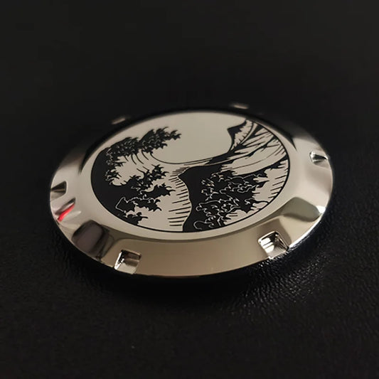 Accessoires de montre Seiko SKX007/SNZF17/SNZF53/nouveau fond de boîtier en acier inoxydable série 5 SRPD