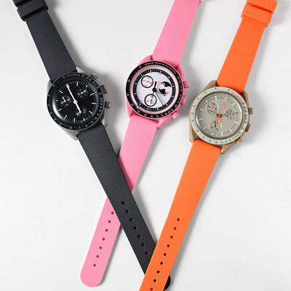 Cinturino per orologio in silicone a sgancio rapido, 20mm, per Omega X Swatch Joint MoonSwatch, cinturino morbido, accessori