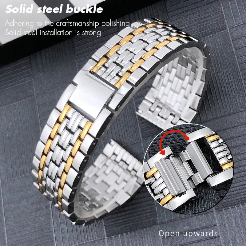 Stainless Steel Watch Bracelet for Men and Women, Solid, for Tissot 1853 T109 19mm 21mm 15mm T10payée ity 10Tnightlife 407 T nightlife 210