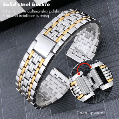 Stainless Steel Watch Bracelet for Men and Women, Solid, for Tissot 1853 T109 19mm 21mm 15mm T10payée ity 10Tnightlife 407 T nightlife 210
