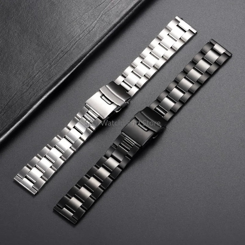 20/22mm 24mm 26mm 28mm Diving Metal Belt Bracelet, Universal Men's and Women's Watch Strap for Rolex, Solid Stainless Steel Strap for Seiko