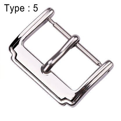 Stainless Steel Watch Buckle, Multiple Styles, 16 to 24mm, Silver Replacement Clasp for Men's Watch Straps