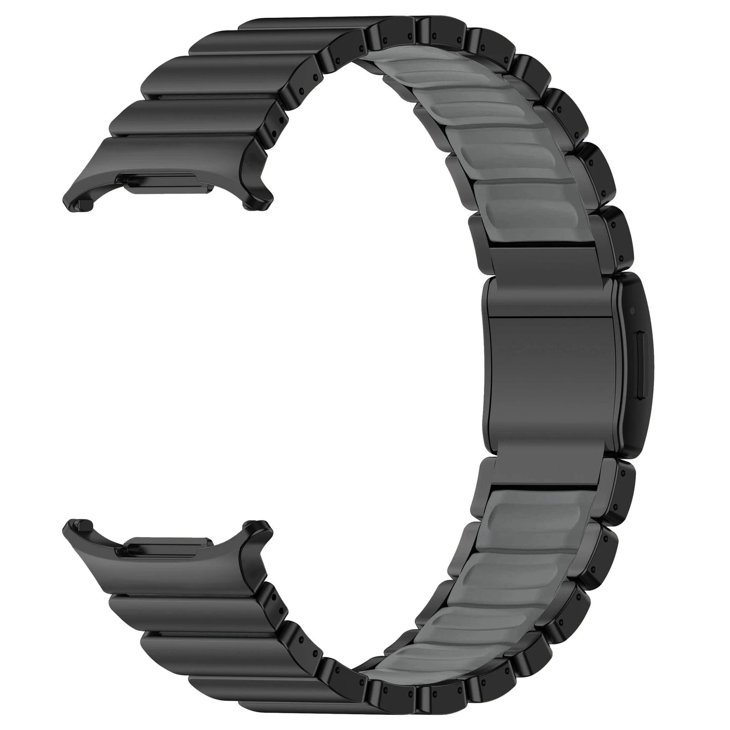 Luxury Titanium Magnetic Bracelet for Samsung Galaxy Watch Ultra 47mm, Silicone Strap for Galaxy Watch 8 40 44 Classic 46