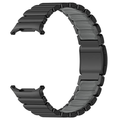 Luxury Titanium Magnetic Bracelet for Samsung Galaxy Watch Ultra 47mm, Silicone Strap for Galaxy Watch 8 40 44 Classic 46