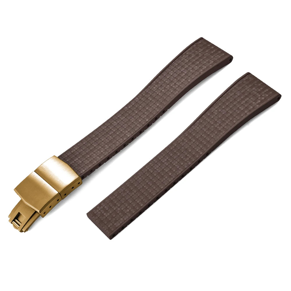 STAPELP 20mm a 22mm tutte le misure mosaico CTS FKM cinturini in caucciù per orologi Rolex Cartier IWC Omega Tuber cinturino con sgancio rapido