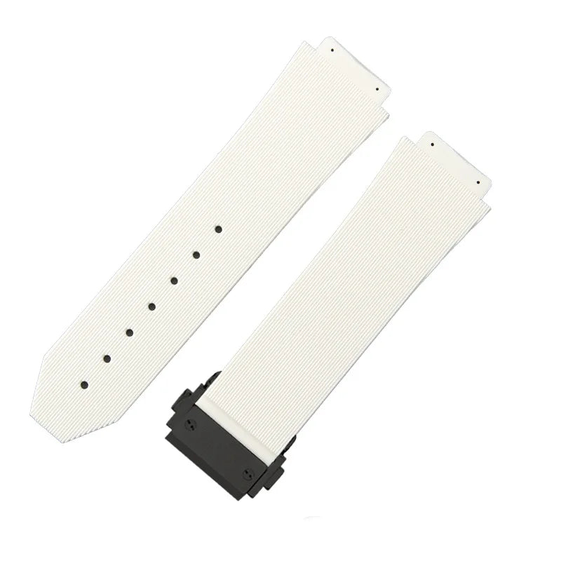 For Hublot BIGBANG Classic Fusion Leather Silicone Rubber Suede Watch Strap Dedicated Interface Lug System Band 26*19mm Bracelet