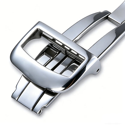 Per Jaeger-LeCoultre JLC, chiusura déployante da 18 mm, fibbia di ricambio di precisione per Master & Reverso, in acciaio inossidabile