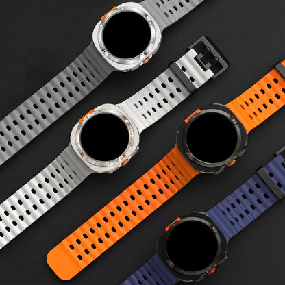 Funda protectora integral de metal para reloj Samsung Ultra de 47 mm, motivo de montaña, ideal para deportes de aventura al aire libre