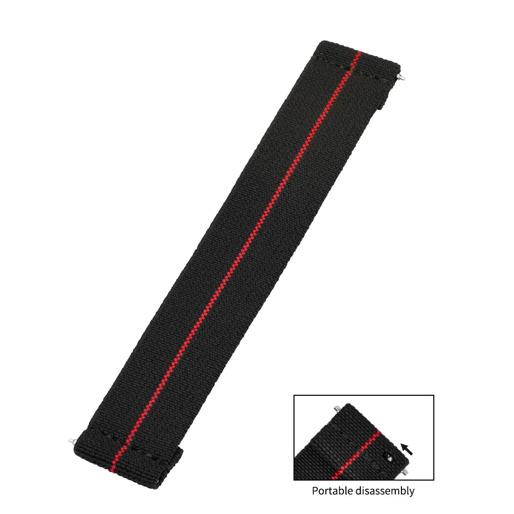 High Quality Parachute Elastic Nylon Watch Straps Quick Release 18/19/20/21/22mm Watch Bands Smartwatch Fabric Unisex Straps