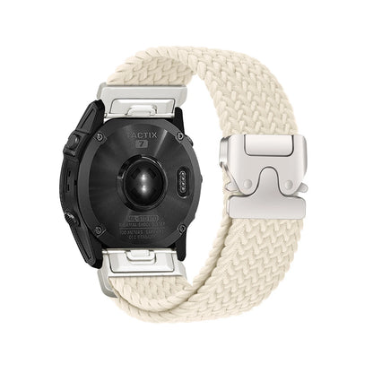 Cinturino per orologio elastico in nylon QuickFit 20/22/26 mm per Garmin Fenix 8/7/6/5 Forerunner 965/955/945 Instinct Tactix
