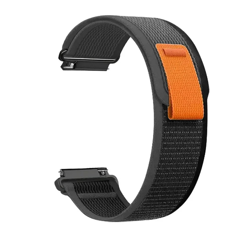 Sangle à boucle en Nylon pour Garmin Forerunner 965 955 570 970 165 55, 20mm 22mm, Bracelet Garmin Venu 3-2/Active 6-5/Vivomove Trend