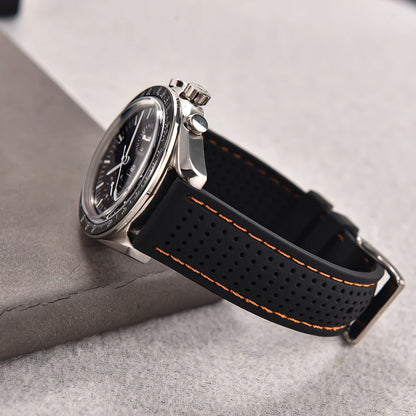 Bracelet de montre sport en silicone à dégagement rapide - Bracelet en caoutchouc souple respirant et imperméable, ajustement universel 18 mm 20 mm 22 mm pour hommes et femmes