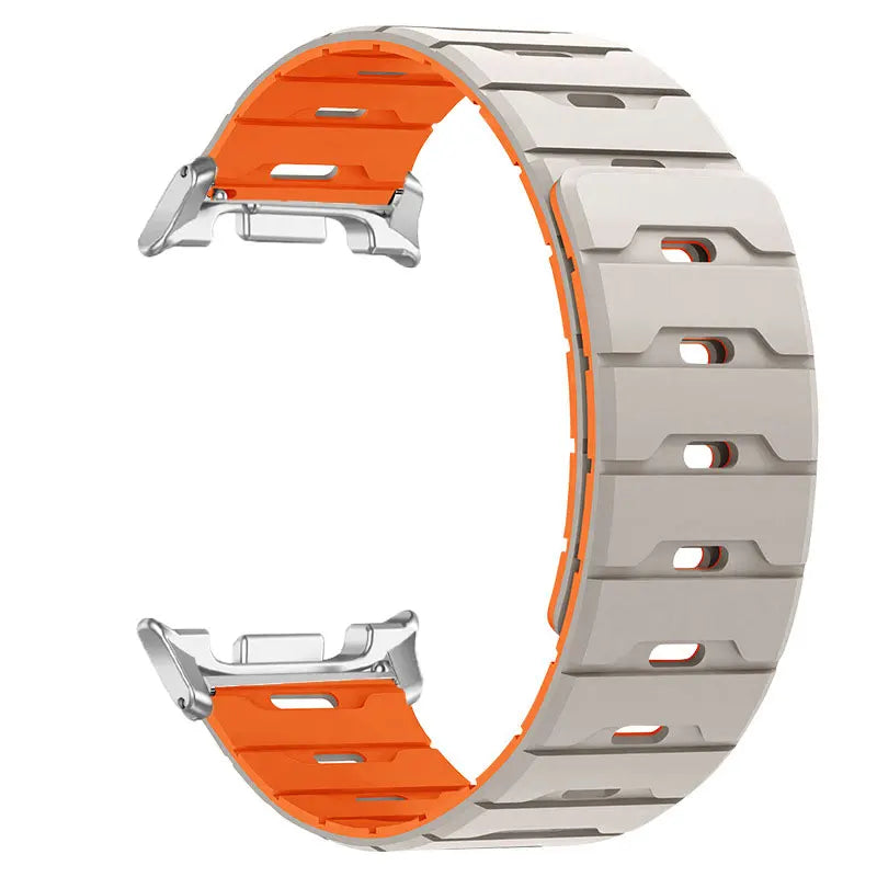 Bracelet magnétique bicolore pour Galaxy Watch 9/8 40/44mm 8Classic 46mm, bracelet sport pour Galaxy Watch Ultra 2 47mm