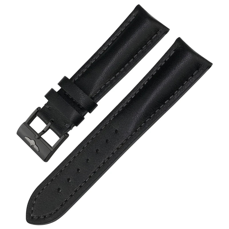 Genuine Soft Cowhide Leather Watch Strap, 22mm, 21mm, 20mm, for Breitling, for Premier Superocean Avenger Navitime World