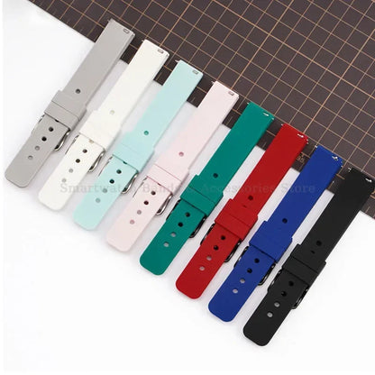 10mm 12mm 14mm 15mm 16mm 18mm 20mm 21mm 22mm 24mm Silicone Watch Band Quick Release Watch Strap for Men Women Universal Wristband