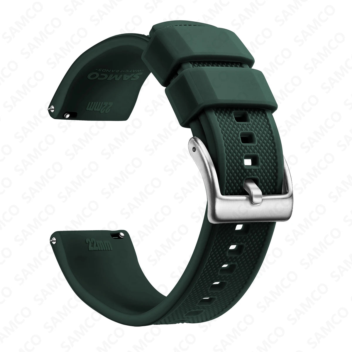 Bracelet de montre en Silicone de qualité supérieure, 18mm 20mm 22mm, à dégagement rapide, en caoutchouc, de remplacement