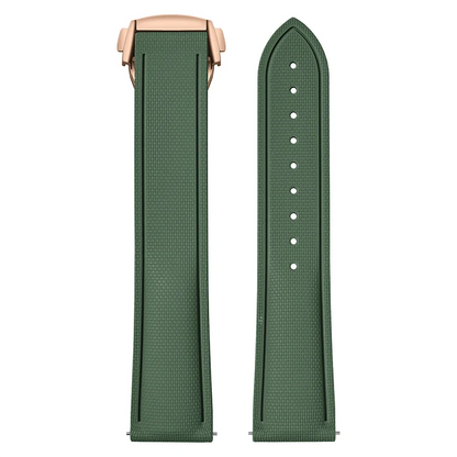 Cinturino in gomma fluorurata per Omega Seamaster 20mm 21mm 22mm FKM, cinturino universale a sgancio rapido, accessori per Rolex e Tudor