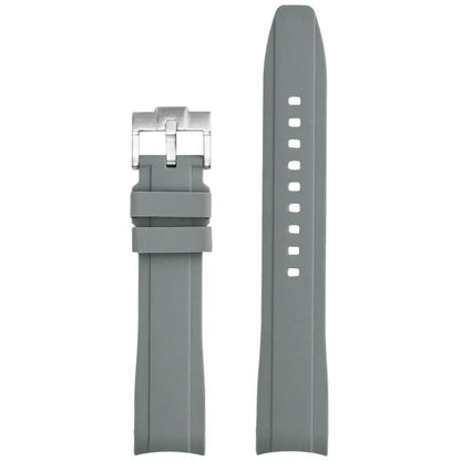 High Resistance Silicone Bracelet for Men and Women, 18/19/20/21/22mm, Universal Curved End, Butterfly Buckle, Watch Strap for Tissot 1853