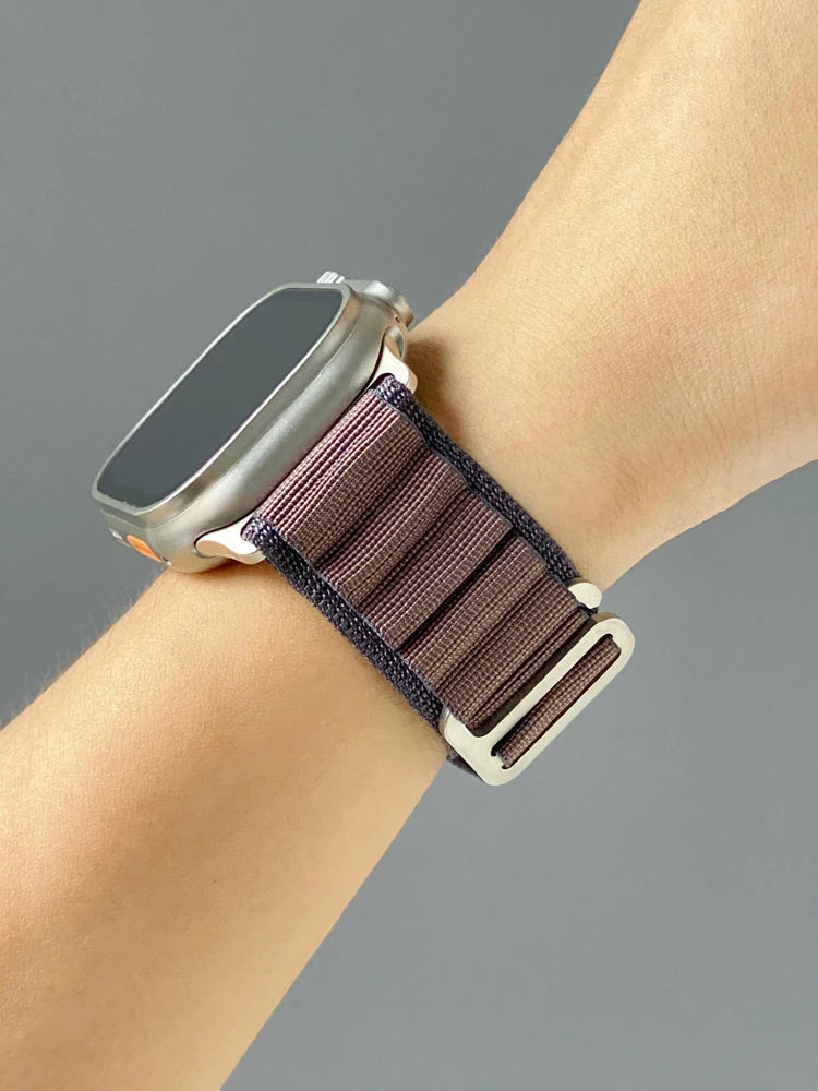 Bracelet à boucle alpine pour Apple watch Ultra 3 2 bandes 49mm 45mm 44mm 40mm 41mm 46mm 42mm Bracelet iWatch série 11 10 SE 9 8 7 6 5 4