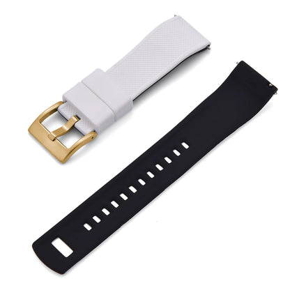 Nouveau bracelet de montre en Silicone Double couleurs personnalisé à dégagement rapide 20mm 22mm bracelet de montre doux Durable bracelets de montre de remplacement ceintures