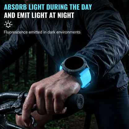 Cinturino per orologio in silicone luminoso Quick Fit 22 26 mm per Garmin Fenix 6 6X 7 7X 5 5X Plus Epix Pro Enduro 3 Forerunner 970 965 Fenix8