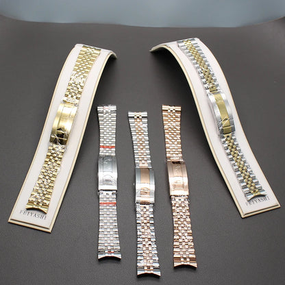 Bracciale di lusso in acciaio inossidabile, 20mm, per Datejust Air King Oyster SUB GMT, cinturino di ricambio da uomo stile Jubilee