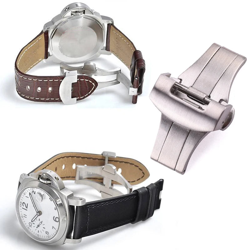 Fermoir papillon pour montres Panerai, fermoirs papillon pliants à double clic, accessoires de réparation et de remplacement, 20mm, 22mm
