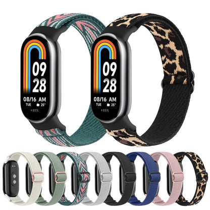 Bracelet en Nylon élastique pour Xiaomi Smart Band 10 9 8 bandes de remplacement pour Xiaomi Smart Band 9 8 Correa Bracelet accessoire