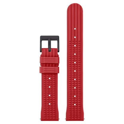 Watchdives – bracelet de montre gaufré en caoutchouc souple de qualité supérieure, 20mm 22mm, bracelet de remplacement à dégagement rapide, bandes unisexes durables en caoutchouc de Silicone