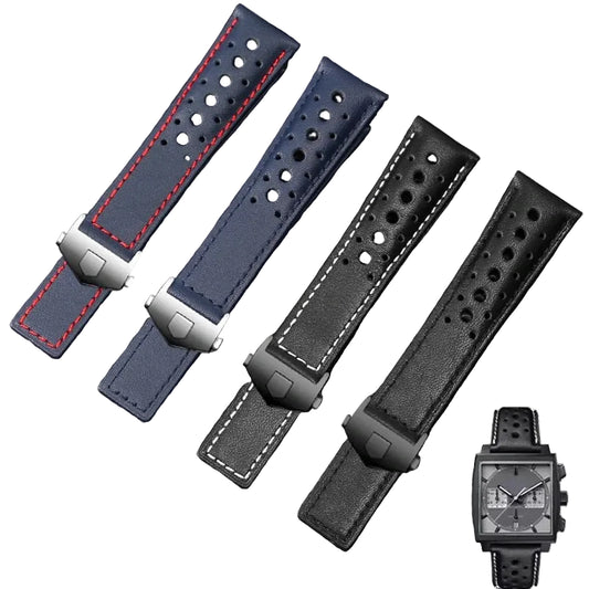 Bracelet de montre Cuir Rallye pour TAG Heuer Monaco - CAW211M 211P CAW211R 211T