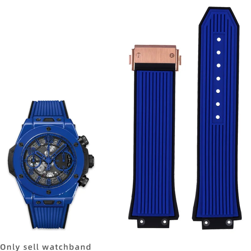 Bracelet de montre étanche en Silicone pour hommes, 27x17mm, pour HUBLOT BIG BANG, accessoires de montre avec outil, chaîne de Bracelet en caoutchouc